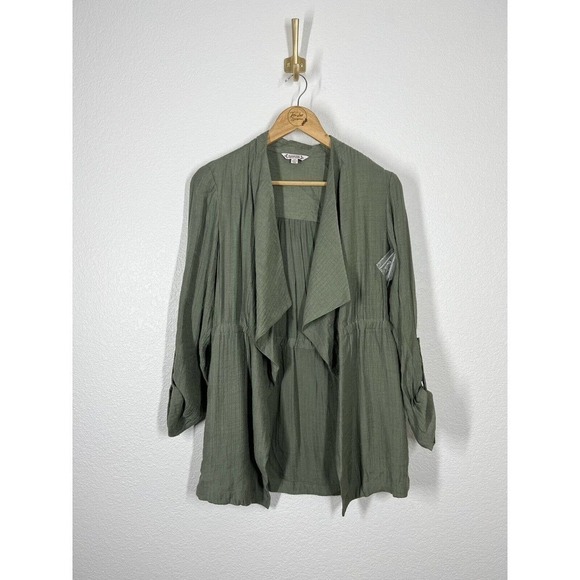 Nanette Lepore Textured Knit Lapel Jacket Cardigan - Picture 1 of 5